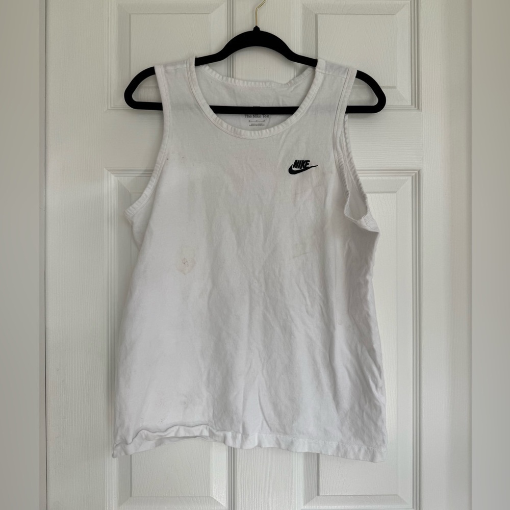 Nike Men's White Tank Top